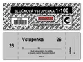 Następne zdjęcie produktu Bločková vstupenka 1-100 ET300