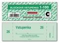 Następne zdjęcie produktu Bločková vstupenka 1-100 ET300