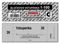 Następne zdjęcie produktu Bločková vstupenka 1-100 ET300