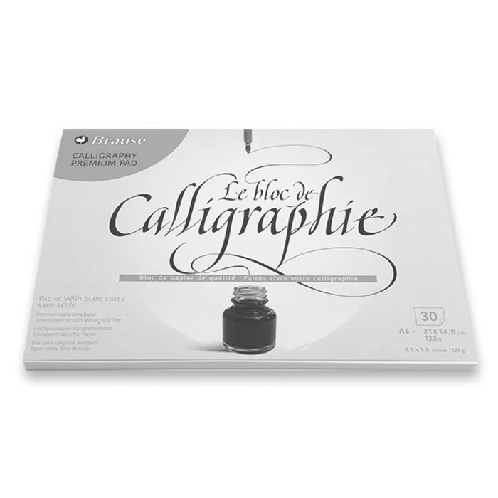 Główne zdjęcie produktu Blok Clairefontaine Calligraphy Pad A5, 30 listů, 125 g