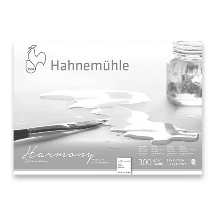 Główne zdjęcie produktu Blok Hahnemühle Harmony Watercolour cold pressed A4, 12 listů