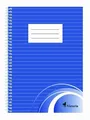 Blok do pisania, w linie, oprawa druciana, A5, 70 ark., VICTORIA