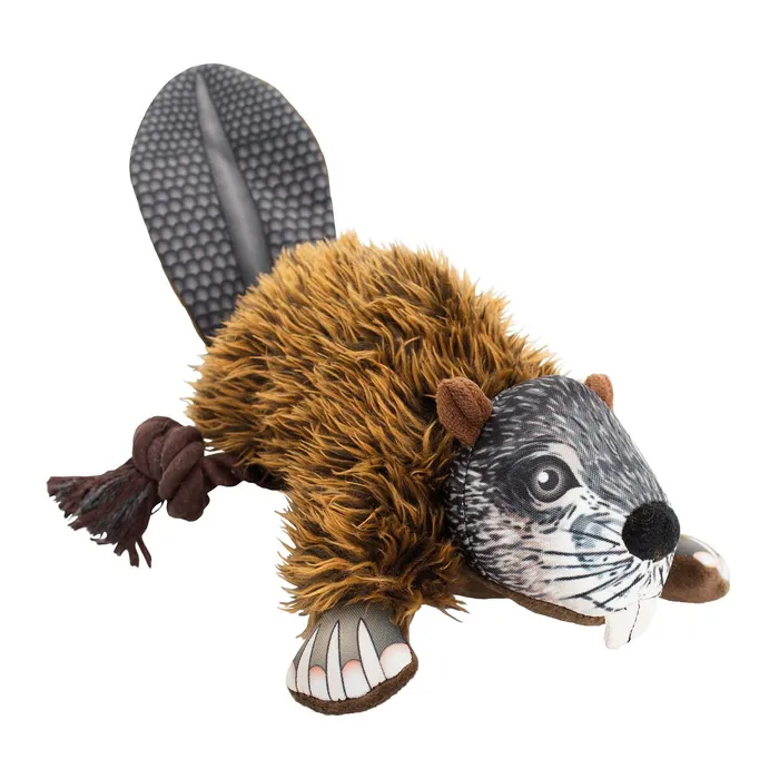Główne zdjęcie produktu Bobr na laně, 39 cm, plyšová hračka pro psy, HIPHOP DOG