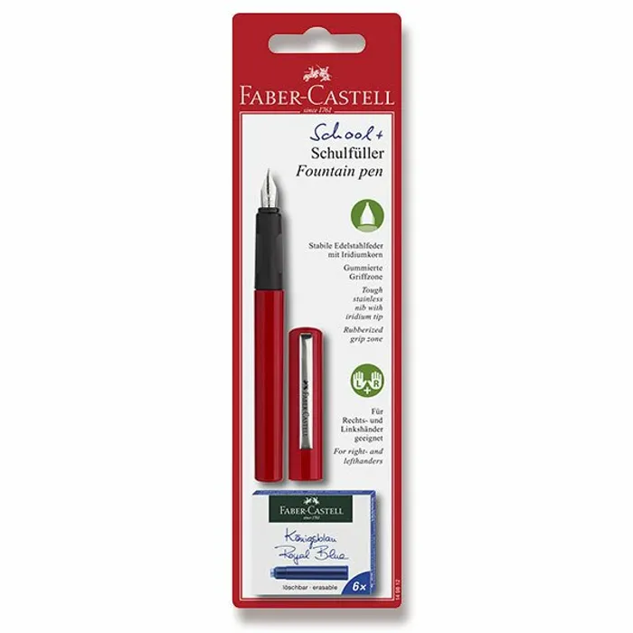 Główne zdjęcie produktu Bombičkové pero Faber-Castell červené