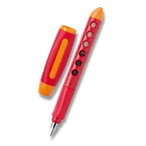 Pióro kulkowe Faber-Castell Scribolino dla leworęcznych, czerwone