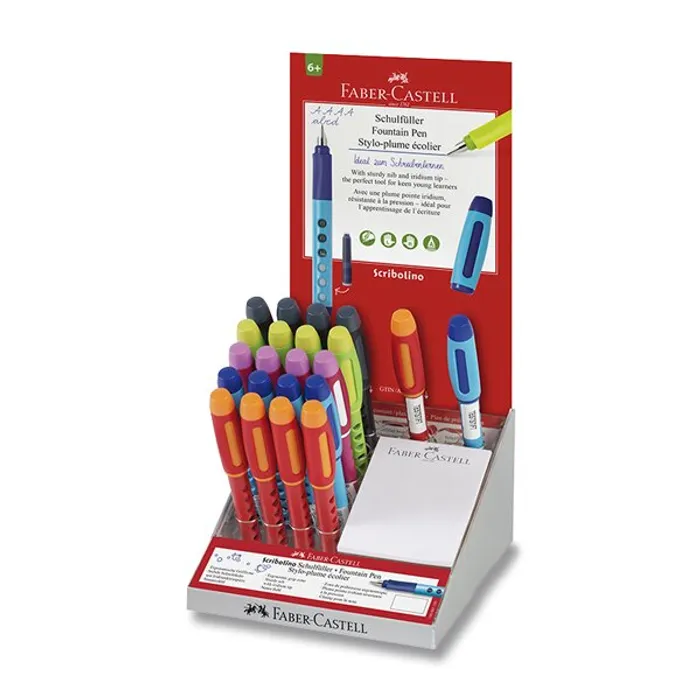 Główne zdjęcie produktu Bombičkové pero Faber- Castell Scribolino stojánek, 20 ks