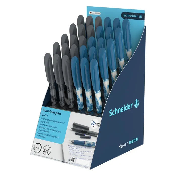Główne zdjęcie produktu Bombičkové pero Schneider Easy - stojánek, 30 ks