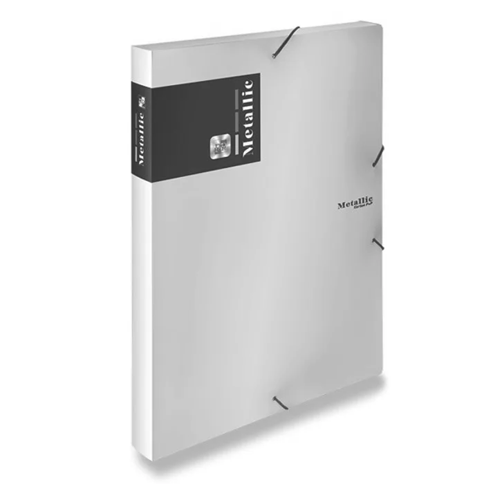 Główne zdjęcie produktu Box na dokumenty Metallic stříbrná