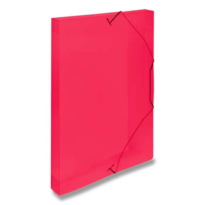 Główne zdjęcie produktu Box na dokumenty Transparent červené