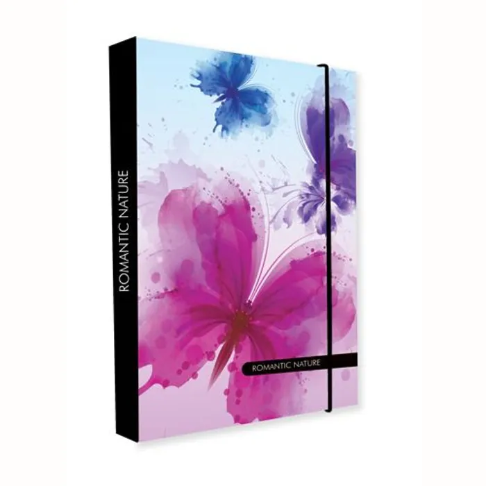 Główne zdjęcie produktu Box na sešity A4 Jumbo Romantic Nature Butterfly