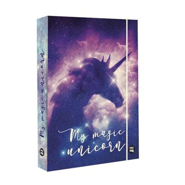 Główne zdjęcie produktu Box na sešity A4 Jumbo Unicorn Dream