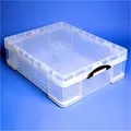 Następne zdjęcie produktu Box, plastový, s víkem, 70 l, průhledný, REALLY USEFUL