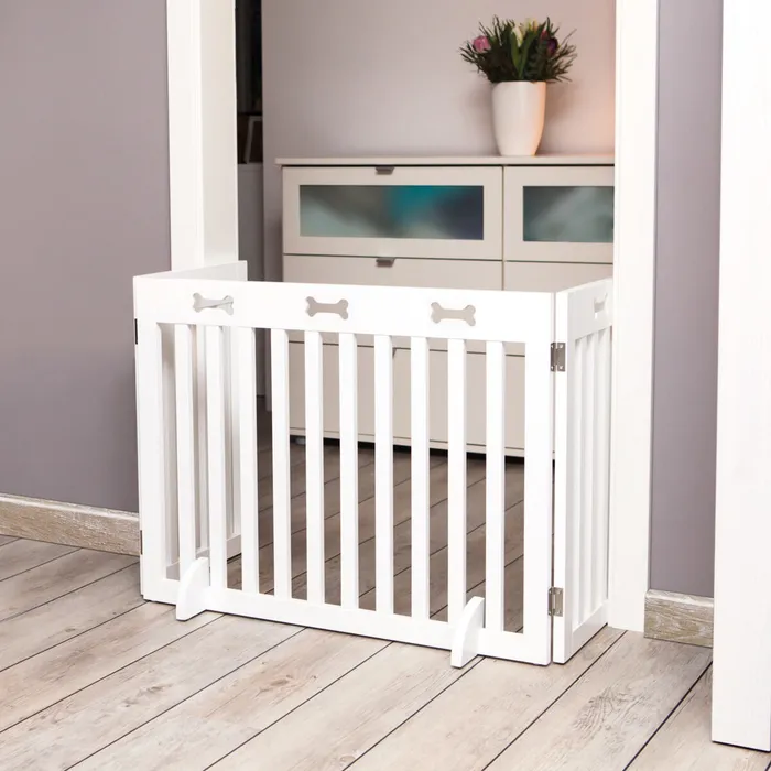 Główne zdjęcie produktu Branka pro psy 3 díly 82-124 x 61 cm bílá