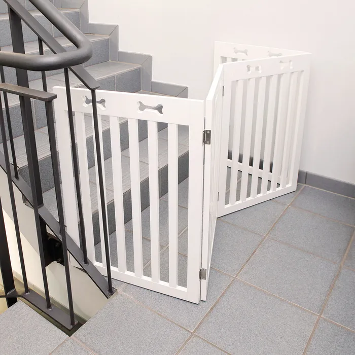 Główne zdjęcie produktu Branka pro psy 4 díly 60-160 x 75 cm bílá
