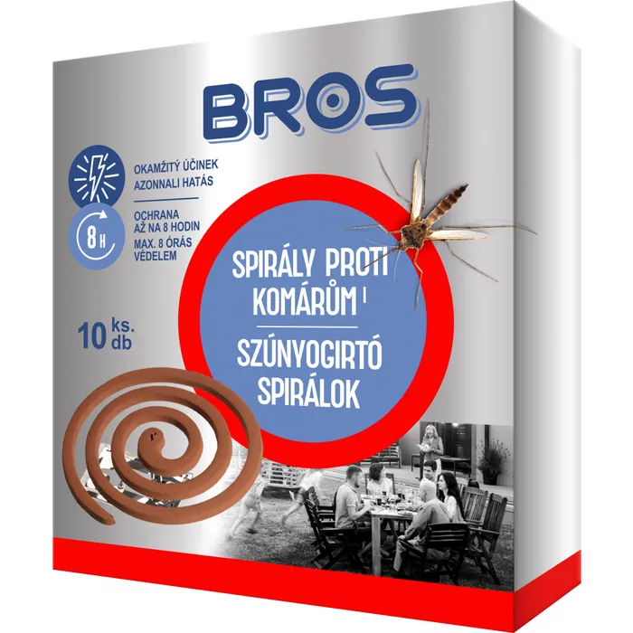 Główne zdjęcie produktu Bros Spirála proti komárům 10 kusů