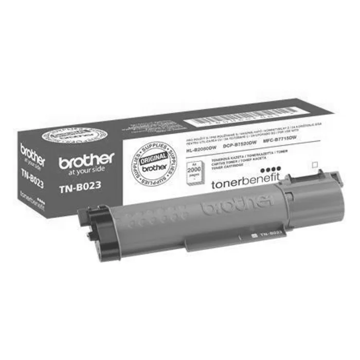 Główne zdjęcie produktu Brother originální toner TNB023, black, 2000str., Brother DCP-B7520DW, HL-B2080DW, MFC-B7