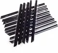 Słomki plastikowe BUBBLE TEA 12x210mm czarne [250 szt.] (wielokrotnego użytku)