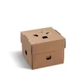 Następne zdjęcie produktu Burger box (PAP FSC Mix) rozkładany tłuszczoodporny kraft 120 x 120 x 100 mm [100 szt]