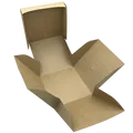 Burger box (PAP FSC Mix) rozkładany tłuszczoodporny kraft 120 x 120 x 100 mm [100 szt]