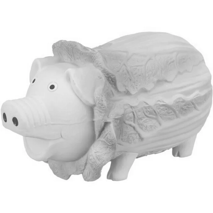 Główne zdjęcie produktu Cabbage Pig - prasátko v zelí, 23 cm, latexová hračka se zvukem, světlezelená