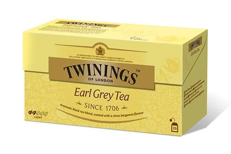 Główne zdjęcie produktu Čaj, černý, 25x2 g, TWININGS "Earl grey"