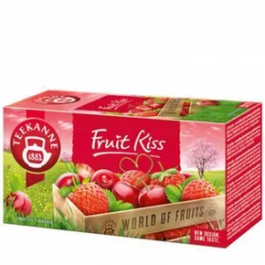 Herbata owocowa, 20x2,5g, TEEKANNE, Fruit kiss, truskawka-wiśnia
