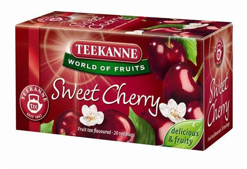 Główne zdjęcie produktu Čaj, ovocný, 20x2,5 g, TEEKANNE "Sweet cherry"