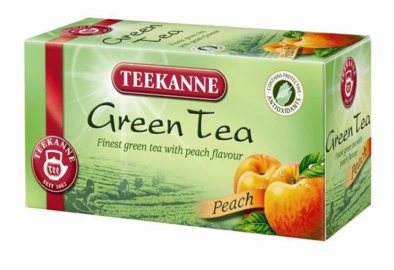 Główne zdjęcie produktu Čaj zelený, 20x1,75 g, TEEKANNE, broskev