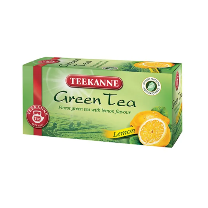 Główne zdjęcie produktu Čaj zelený, 20x1,75 g, TEEKANNE, citron