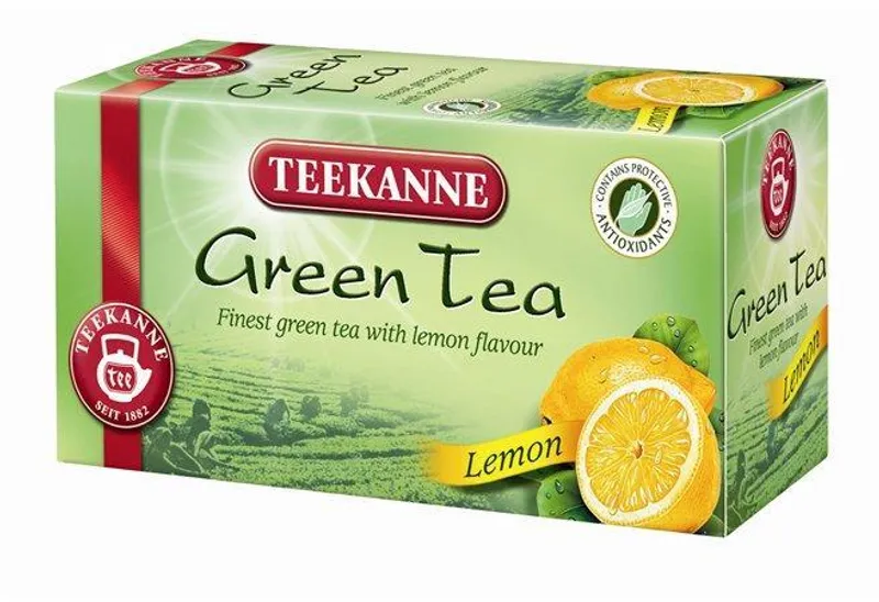 Główne zdjęcie produktu Čaj zelený, 20x1,75 g, TEEKANNE, citron