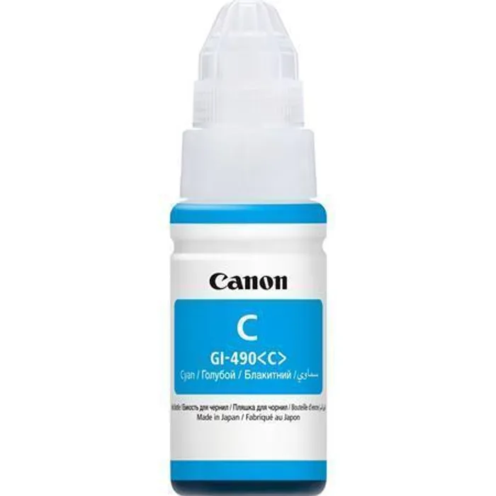 Główne zdjęcie produktu Canon originální ink GI-490 C, cyan, 7000str., 70ml, 0664C001, Canon PIXMA G1400, G2400,