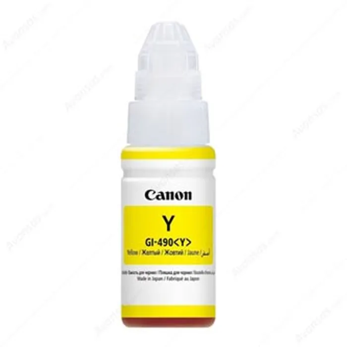 Główne zdjęcie produktu Canon originální ink GI-490 Y, yellow, 7000str., 70ml, 0666C001, Canon PIXMA G1400, G2400