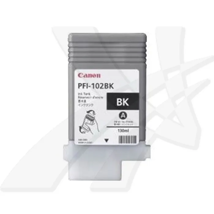 Główne zdjęcie produktu Canon originální ink PFI102BK, black, 130ml, 0895B001, Canon iPF-500, 600, 700, 765