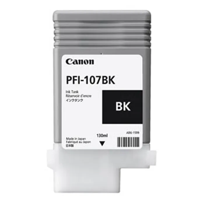 Główne zdjęcie produktu Canon originální ink PFI107BK, black, 130ml, 6705B001, Canon iPF-680, 685, 780, 785