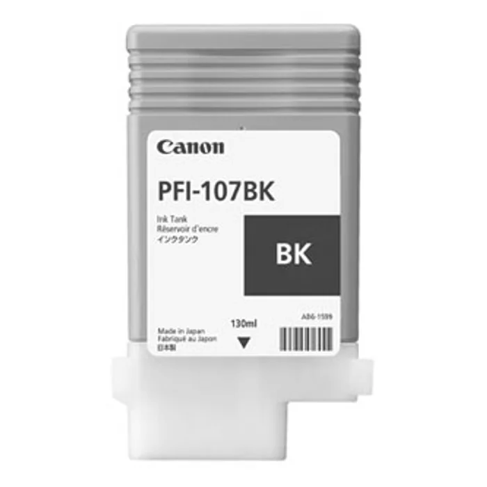 Główne zdjęcie produktu Canon originální ink PFI107BK, black, 130ml, 6705B001, Canon iPF-680, 685, 780, 785