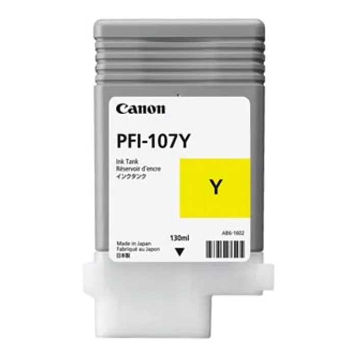 Główne zdjęcie produktu Canon originální ink PFI107Y, yellow, 130ml, 6708B001, Canon iPF-680, 685, 780, 785
