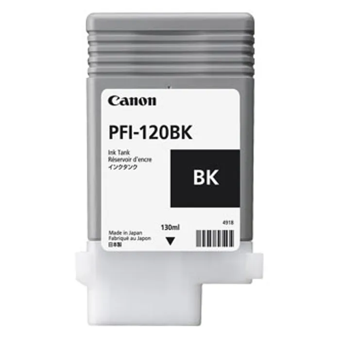 Główne zdjęcie produktu Canon originální ink PFI120BK, black, 130ml, 2885C001, Canon TM-200, 205, 300, 305