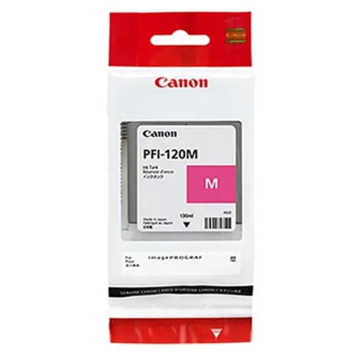 Główne zdjęcie produktu Canon originální ink PFI120M, magenta, 130ml, 2887C001, Canon TM-200, 205, 300, 305