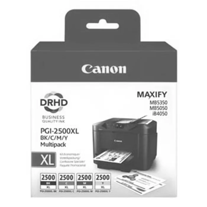 Główne zdjęcie produktu Canon originální ink PGI-2500XL Bk/C/M/Y multipack, black/color, 9254B004, Canon MAXIFY i