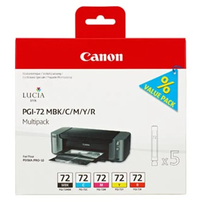 Główne zdjęcie produktu Canon originální ink PGI72 CMYK, CMYK, 6402B009, Canon PIXMA Pro-10