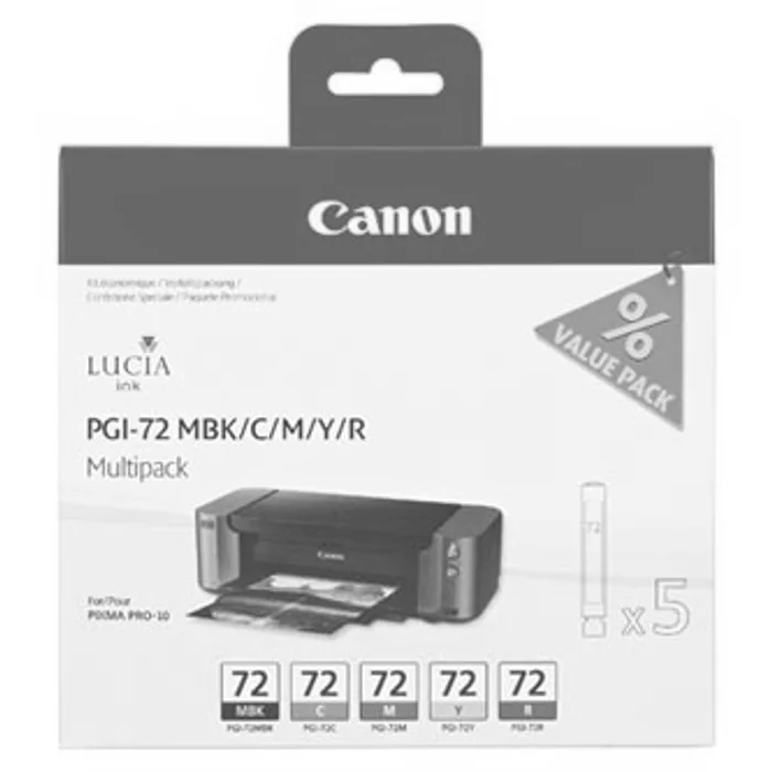 Główne zdjęcie produktu Canon originální ink PGI72 CMYK, CMYK, 6402B009, Canon PIXMA Pro-10