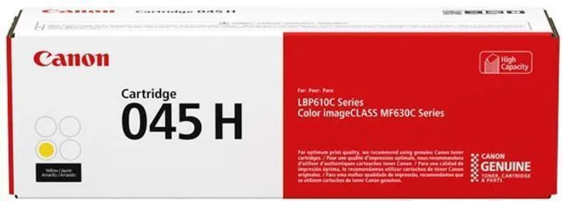 Główne zdjęcie produktu Canon originální toner 045HY, yellow, 2200str., 1243C002, high capacity, Canon LBP613Cdw,