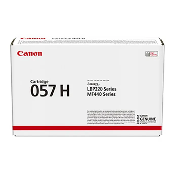 Główne zdjęcie produktu Canon originální toner 057H, black, 10000str., 3010C002, high capacity, Canon LBP228, LBP