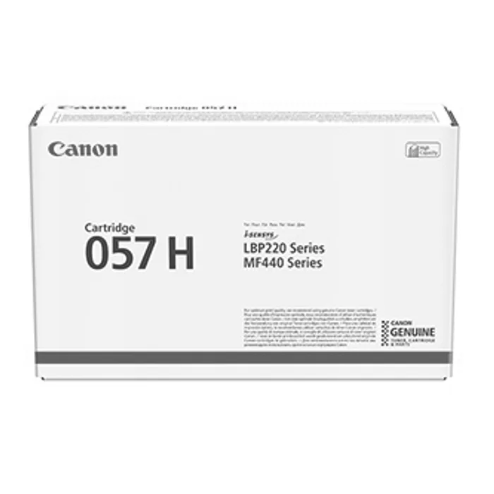 Główne zdjęcie produktu Canon originální toner 057H, black, 10000str., 3010C002, high capacity, Canon LBP228, LBP