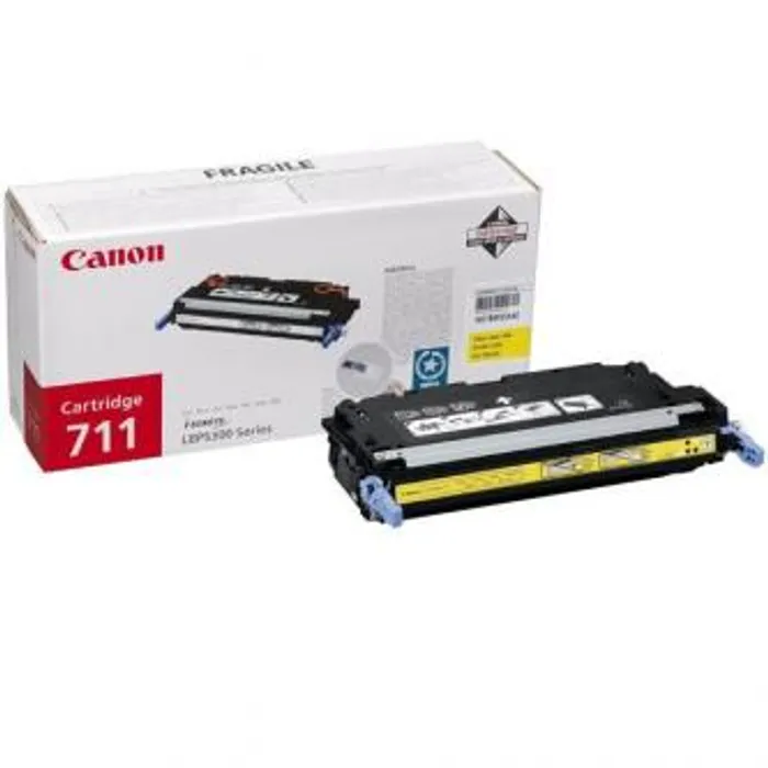 Główne zdjęcie produktu Canon originální toner CRG711, yellow, 6000str., 1657B002, Canon LBP-5300, O