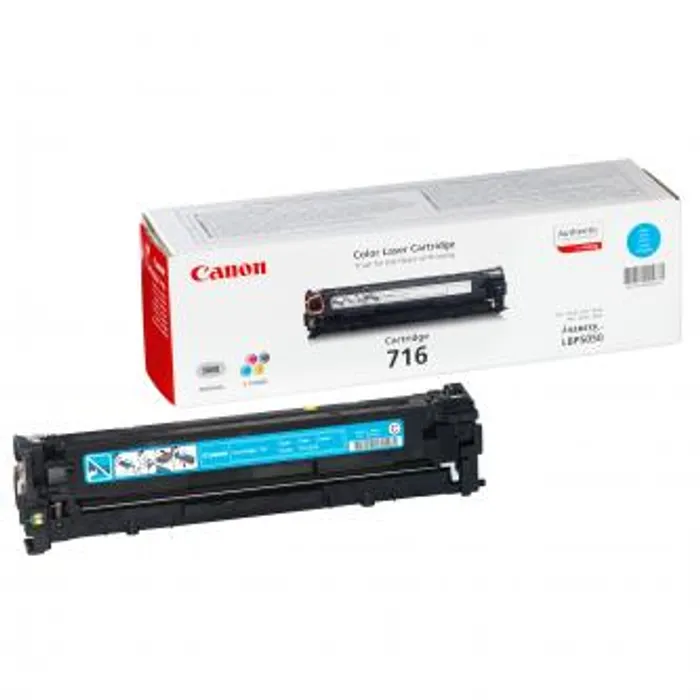 Główne zdjęcie produktu Canon originální toner CRG716, cyan, 1500str., 1979B002, Canon LBP-5050, 5050n, MF-8050,