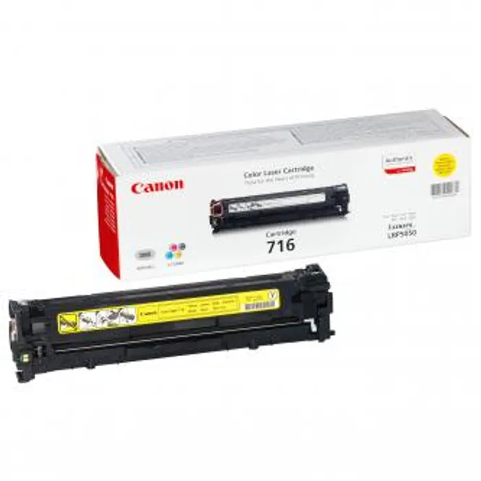 Główne zdjęcie produktu Canon originální toner CRG716, yellow, 1500str., 1977B002, Canon LBP-5050, 5050n, MF-8050