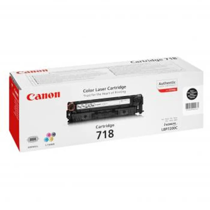 Główne zdjęcie produktu Canon originální toner CRG718, black, 3400str., 2662B002, Canon LBP-7200Cdn, O