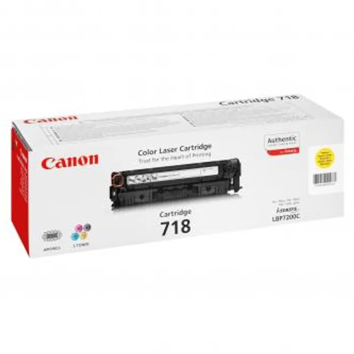 Główne zdjęcie produktu Canon originální toner CRG718, yellow, 2900str., 2659B002, Canon LBP-7200Cdn, O