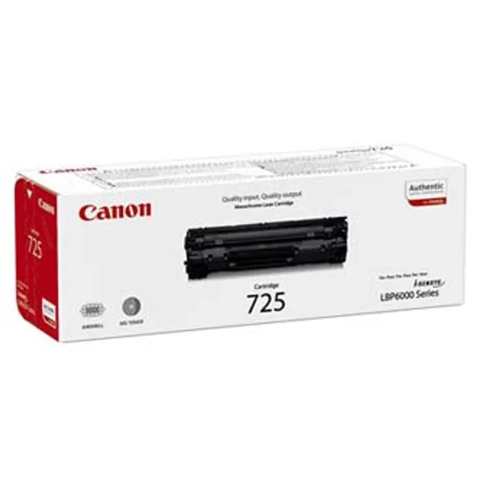 Główne zdjęcie produktu Canon originální toner CRG725, black, 1600str., 3484B002, Canon LBP-6000, 6020, 6020b, MF